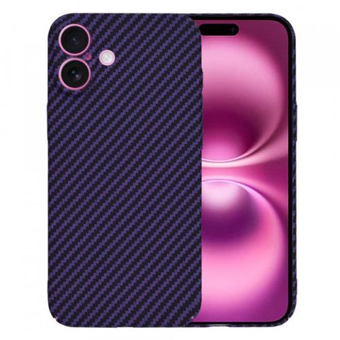 Husa pentru Apple iPhone 16 Plus, Techsuit, Carbonite FiberShell, Mov