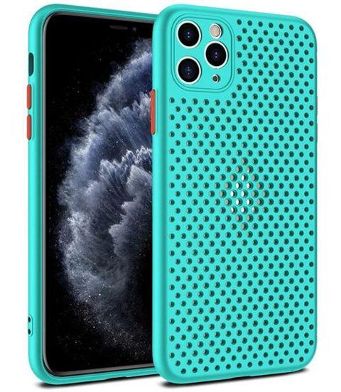 Protectie Spate Lemontti Bubble LEMHBIXIIPTZ pentru Apple iPhone 12 / 12 Pro (Turcoaz)