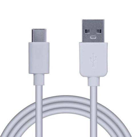 Cablu de date Spacer, USB 3.0 (T) la Type-C (T), PVC 2.1A, retail pack, 0.5m, Alb