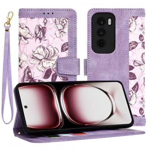 Husa pentru Oppo Reno12 Pro, Techsuit, FlipCraft, Mov