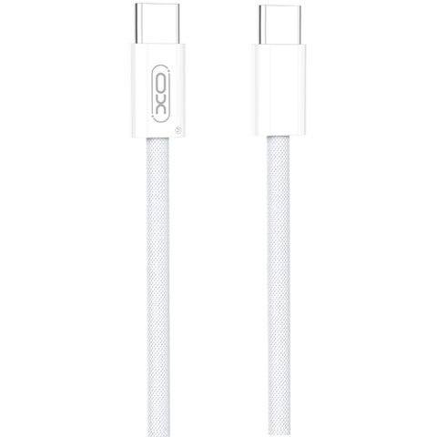 Cablu Date si Incarcare USB-C - USB-C XO Design NB-Q260A, 60W, 1m, Alb