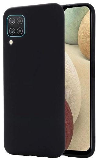Protectie Spate Lemontti LEMSLKA12NG pentru Samsung Galaxy A12 (Negru)
