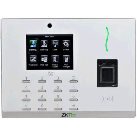 Terminal de pontaj si control acces identificare cu amprenta si RFID ZKTeco G2